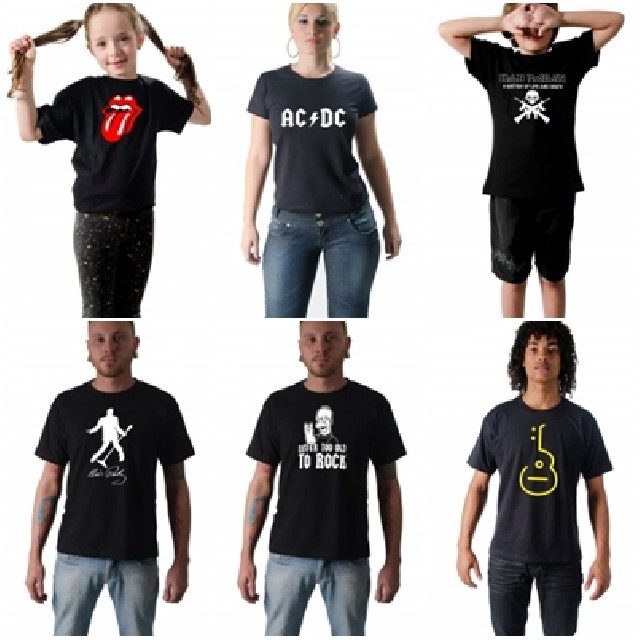 Foto 1 - Camisetas bandas de rock