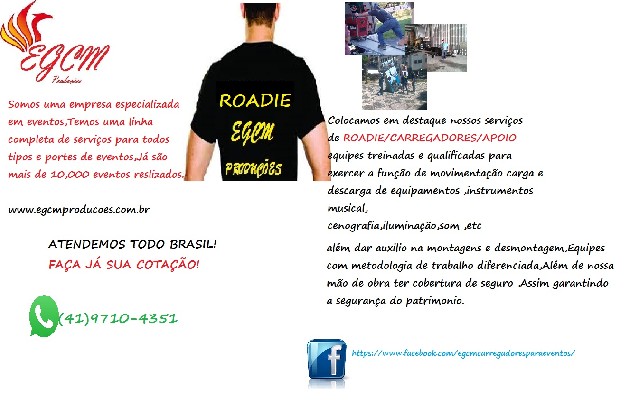 Carregadores para eventos
